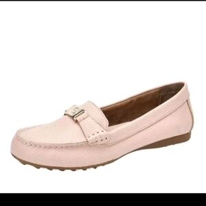 Giani Bernini  Leather Blush Pink Memory Foam Loafers